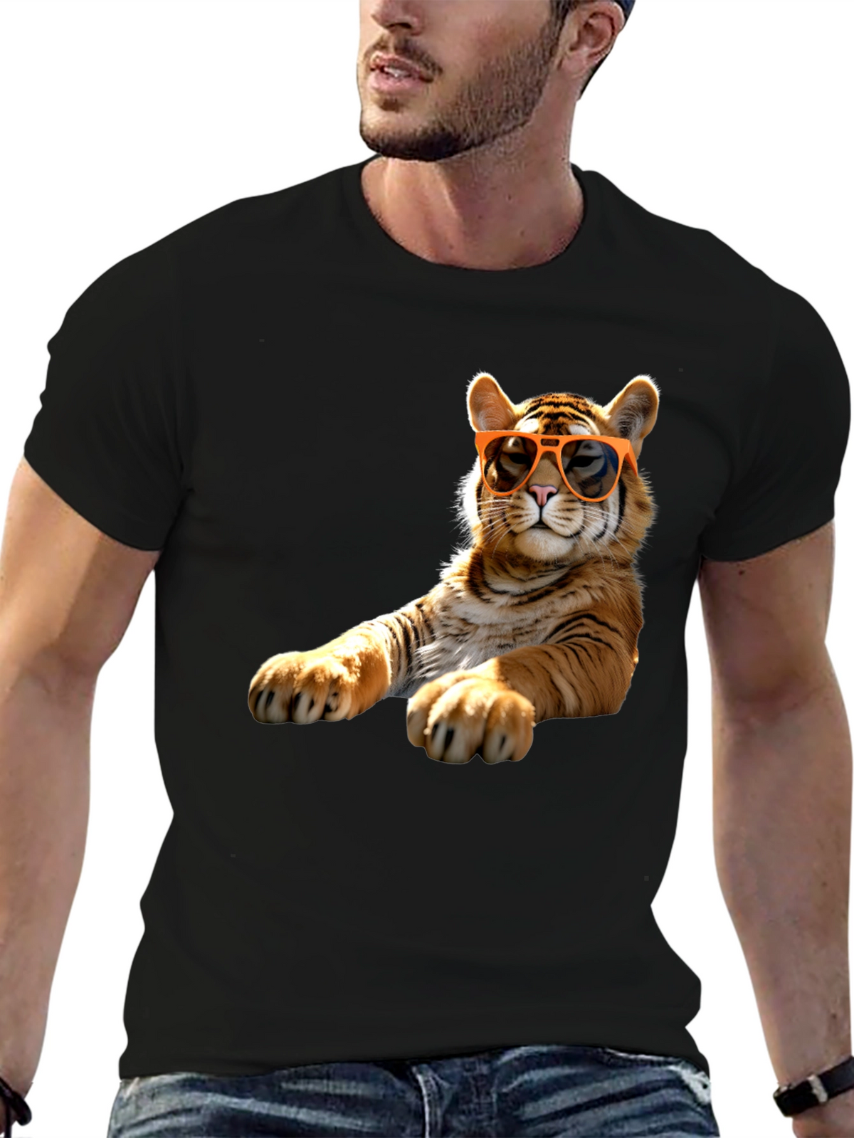 Cool Tiger Graphic T-Shirt