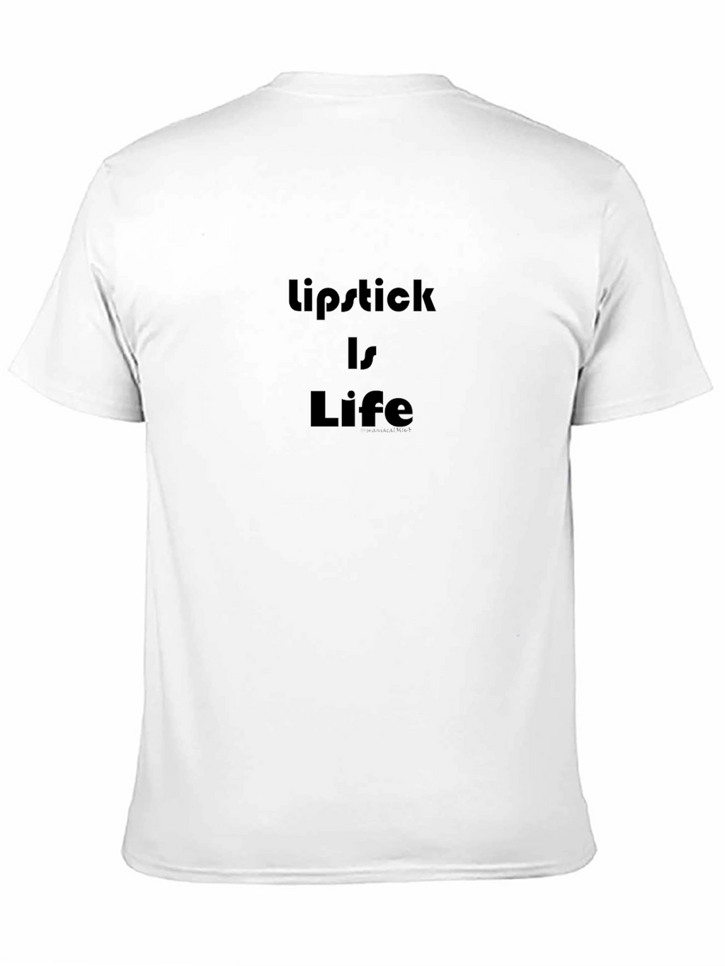 Lipstick is Life Black Graphic Tee