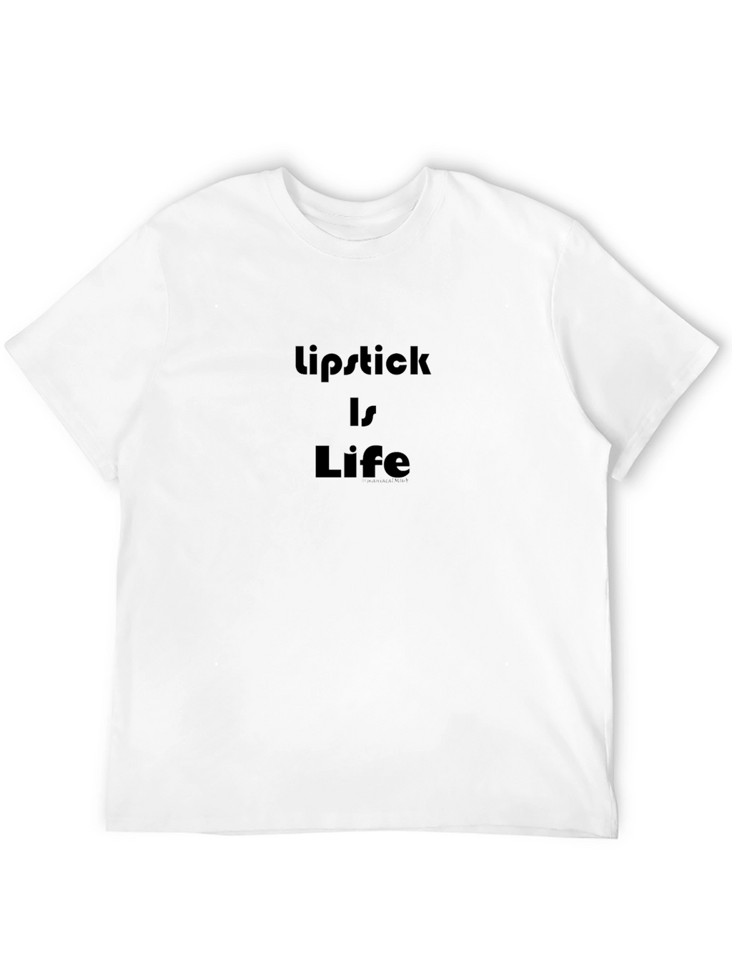 Lipstick is Life Black Graphic Tee