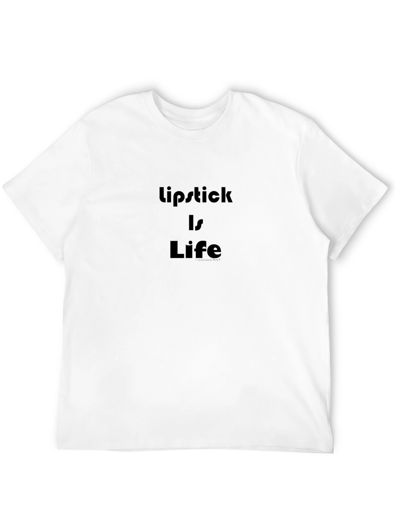 Lipstick is Life Black Graphic Tee