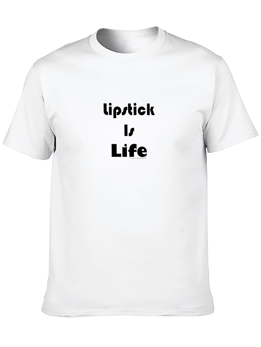 Lipstick is Life Black Graphic Tee