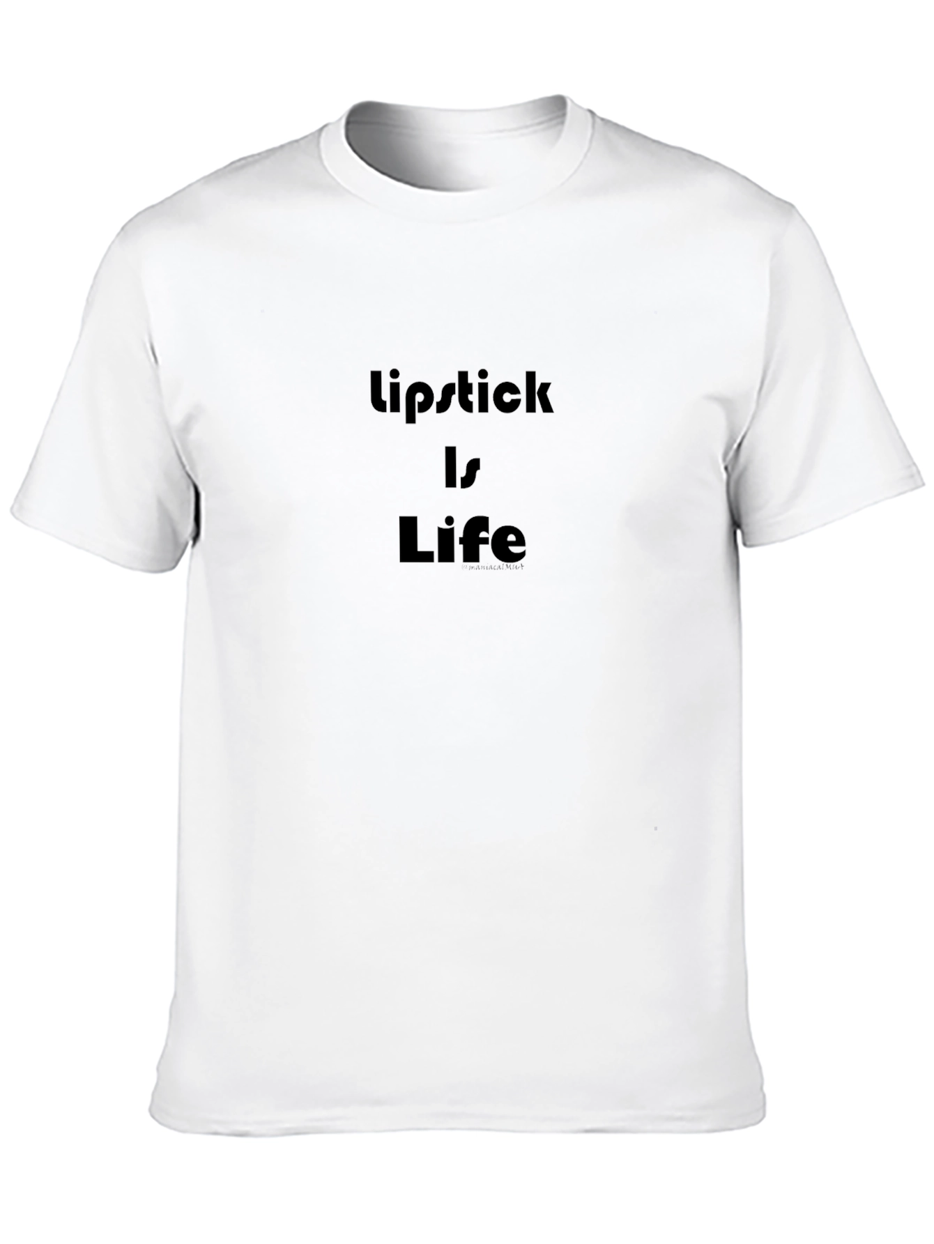 Lipstick is Life Black Graphic Tee