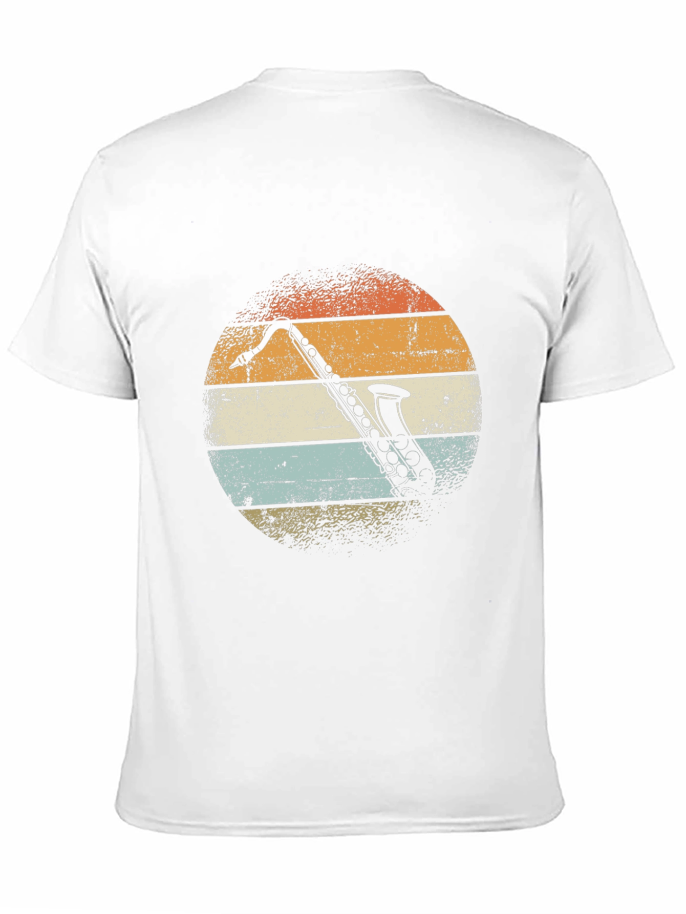 Retro Saxophone Sunset Graphic T-Shirt