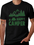 Happy Camper Graphic T-Shirt - Camping Adventure Tee
