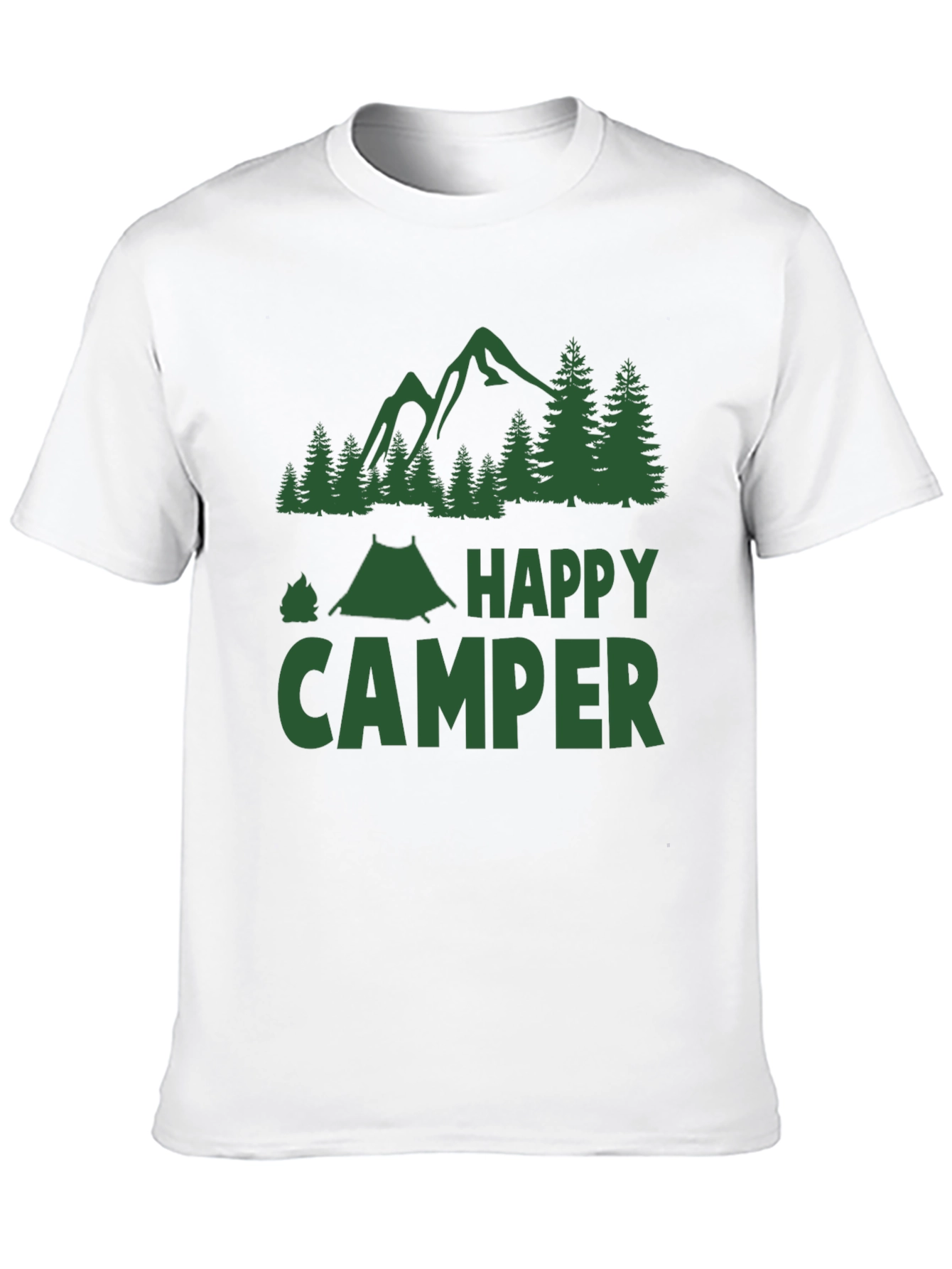Happy Camper Graphic T-Shirt - Camping Adventure Tee