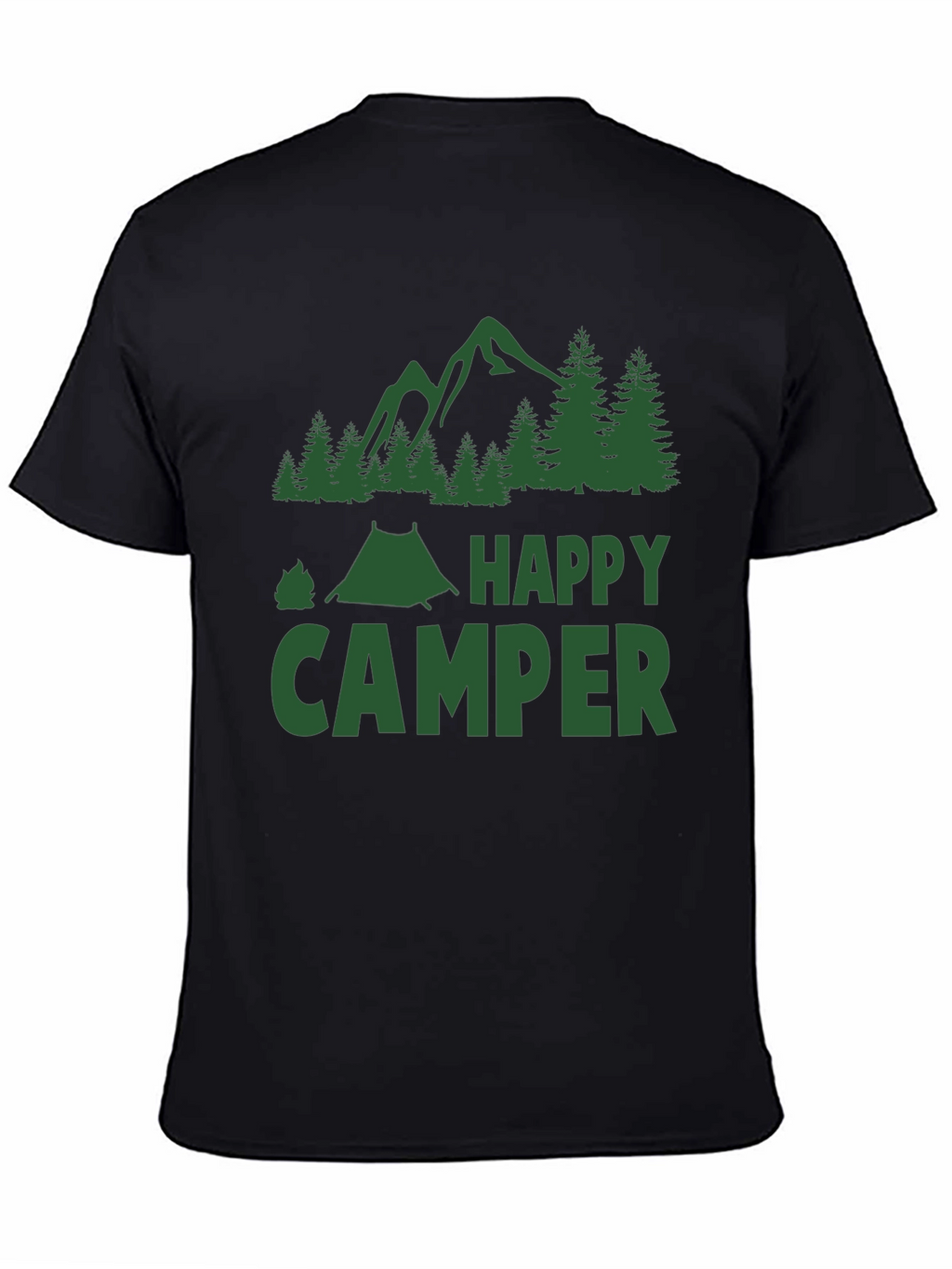 Happy Camper Graphic T-Shirt - Camping Adventure Tee