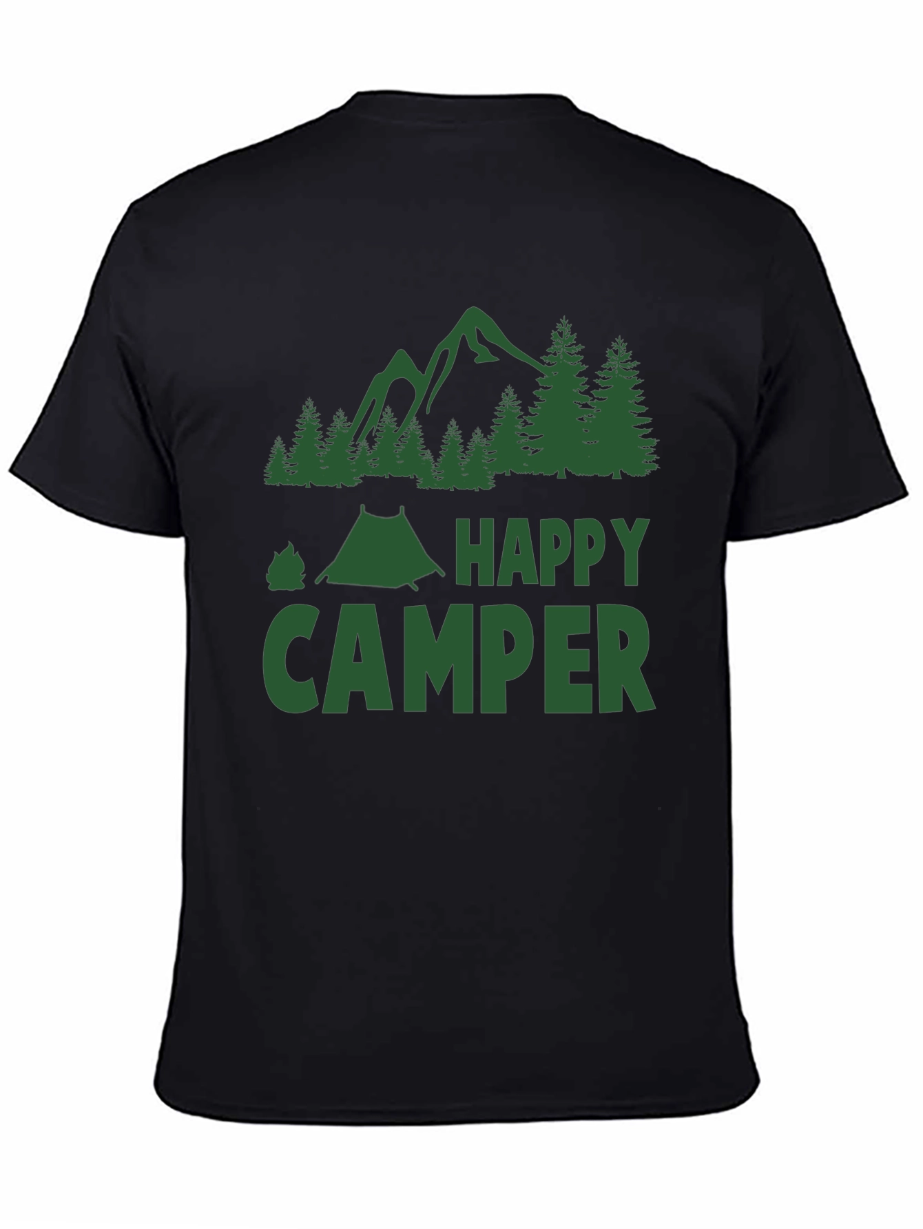 Happy Camper Graphic T-Shirt - Camping Adventure Tee