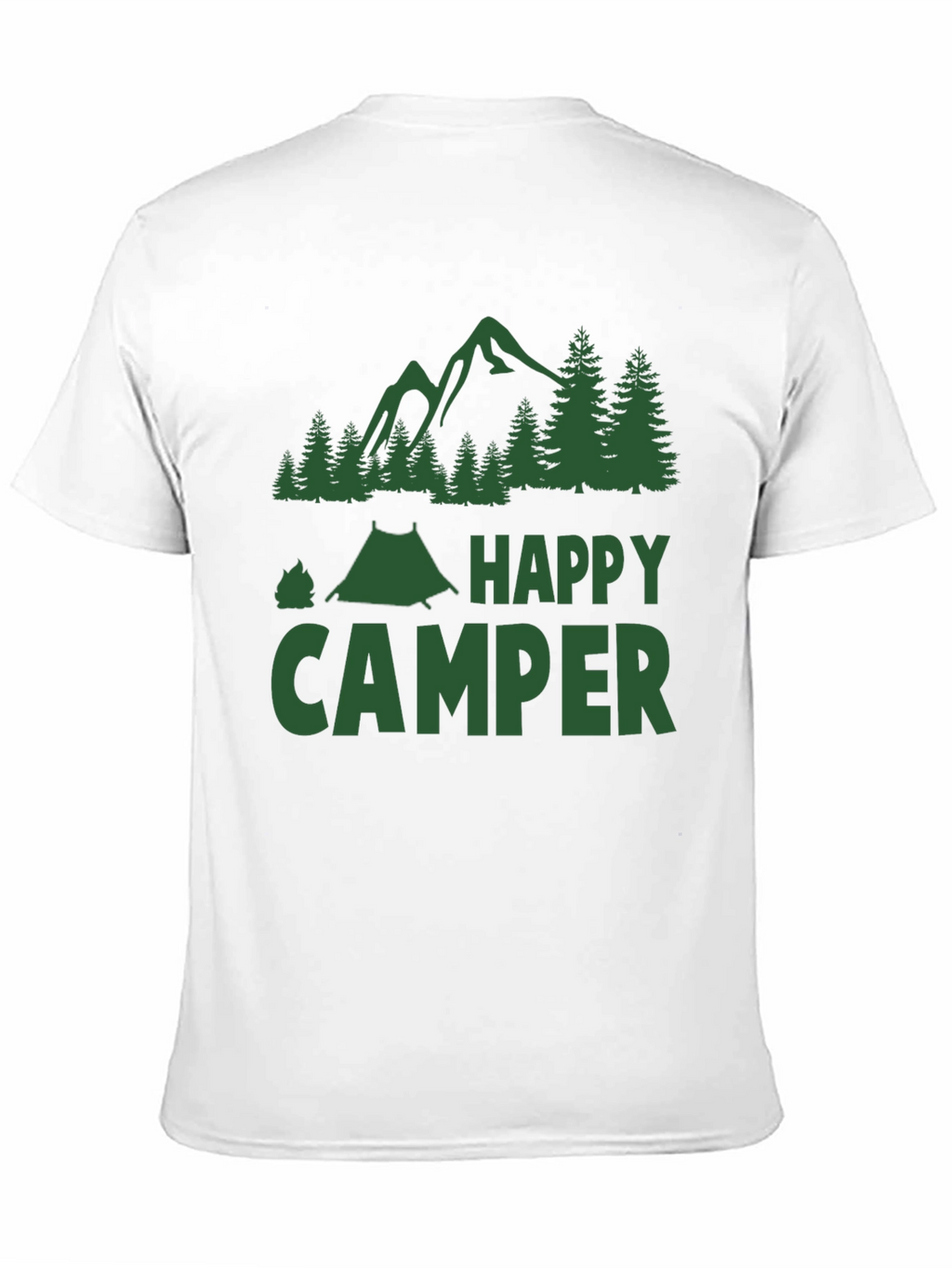 Happy Camper Graphic T-Shirt - Camping Adventure Tee