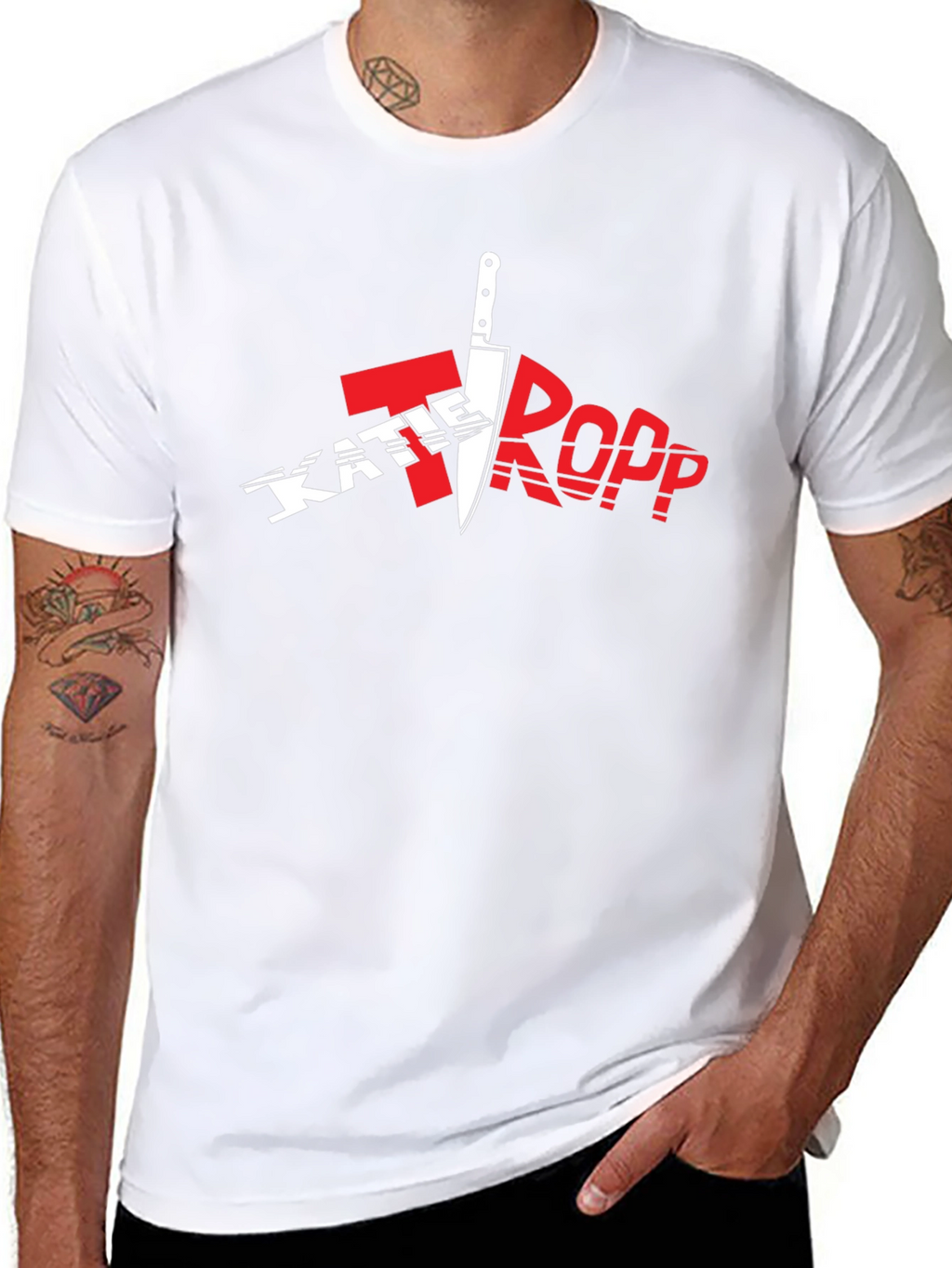Katie Tropp Black Graphic Tee