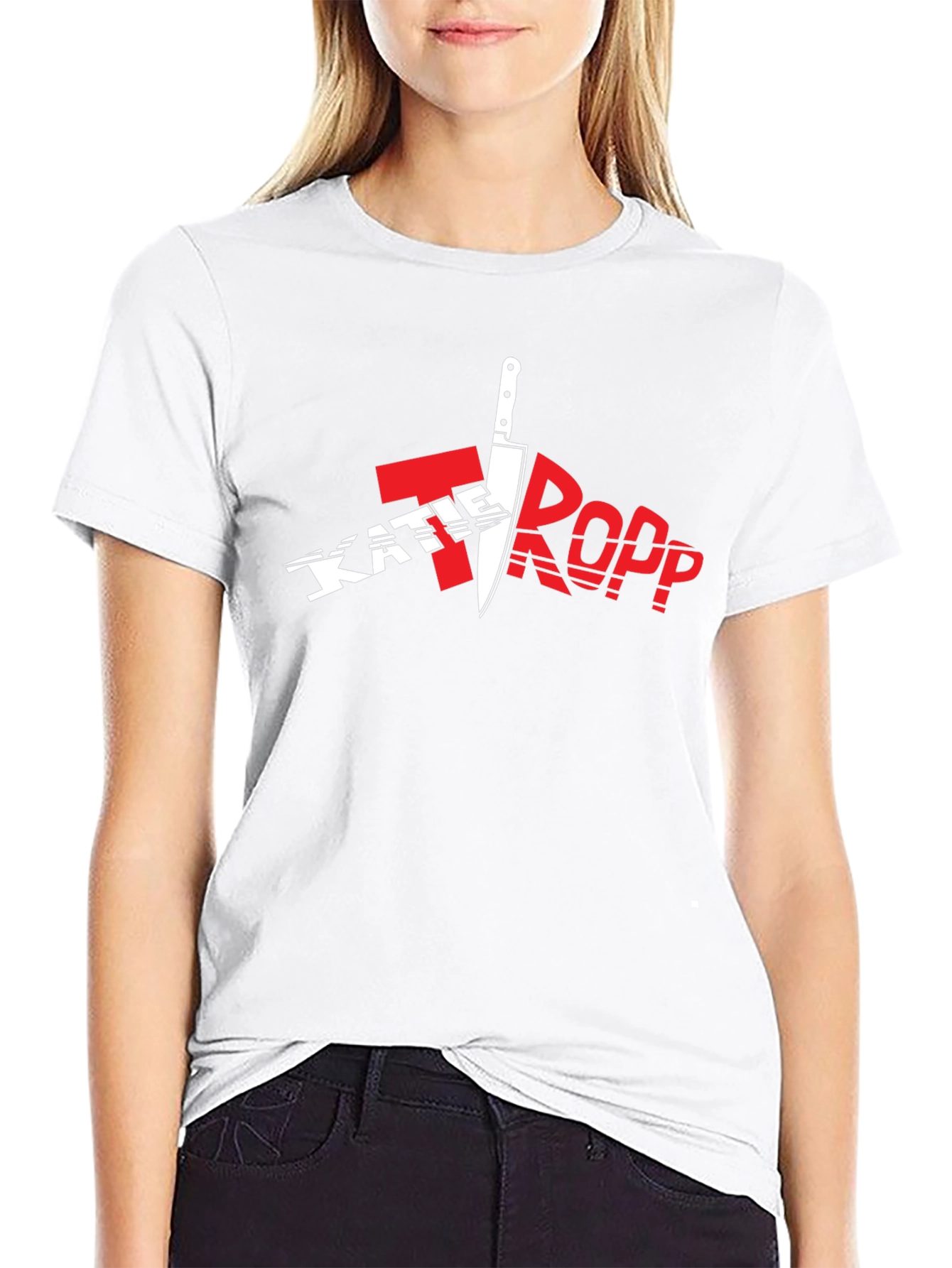 Katie Tropp Black Graphic Tee