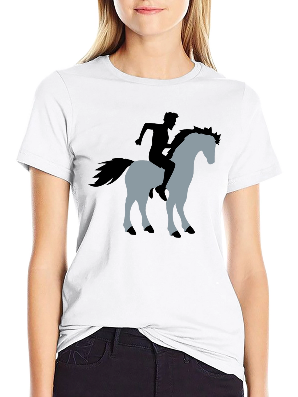 Equestrian Graphic T-Shirt - Stylish Rider Design