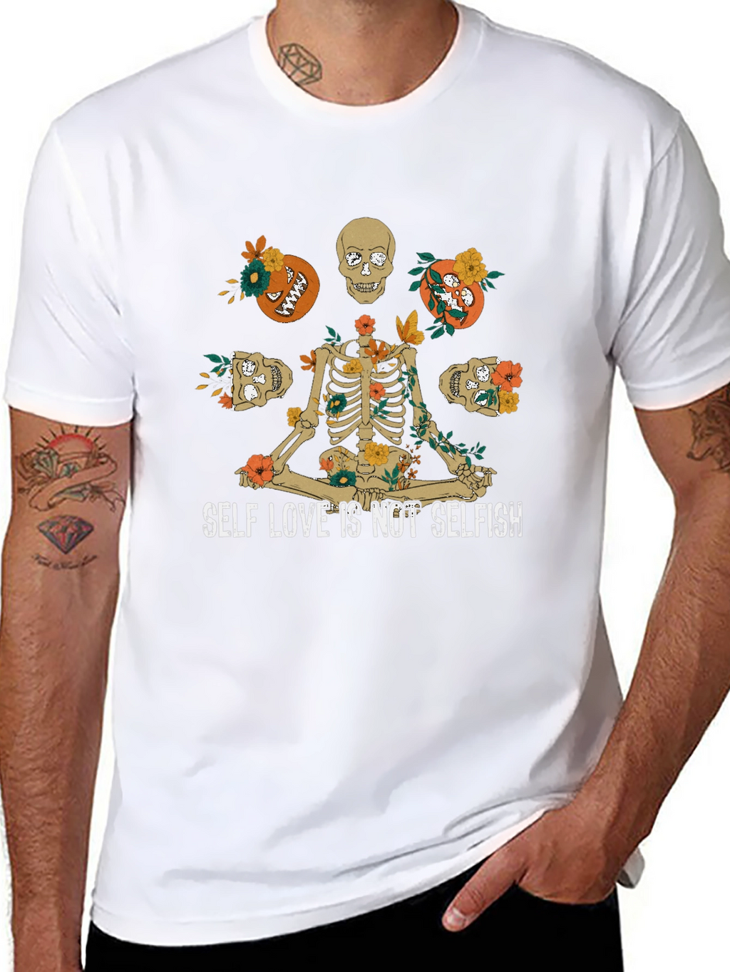 Self Love Skeleton Graphic T-Shirt