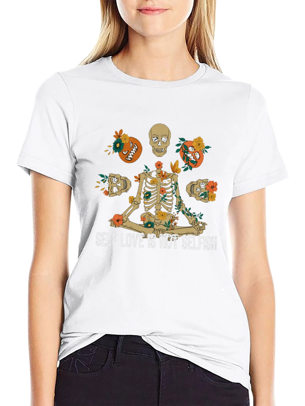 Self Love Skeleton Graphic T-Shirt