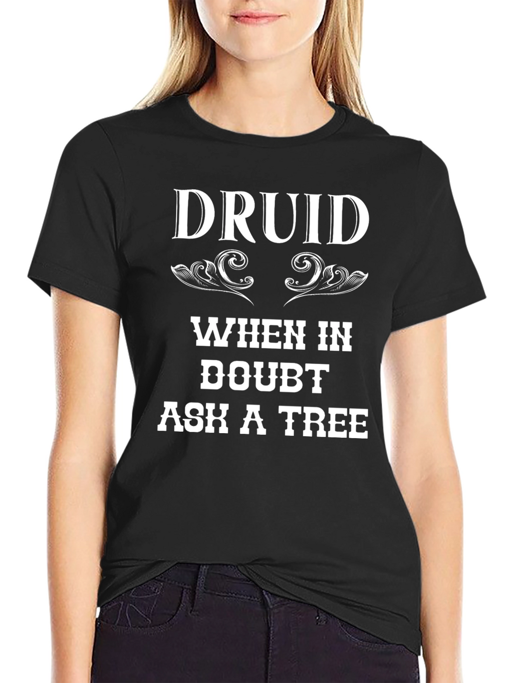 Druid Ask a Tree Graphic T-Shirt