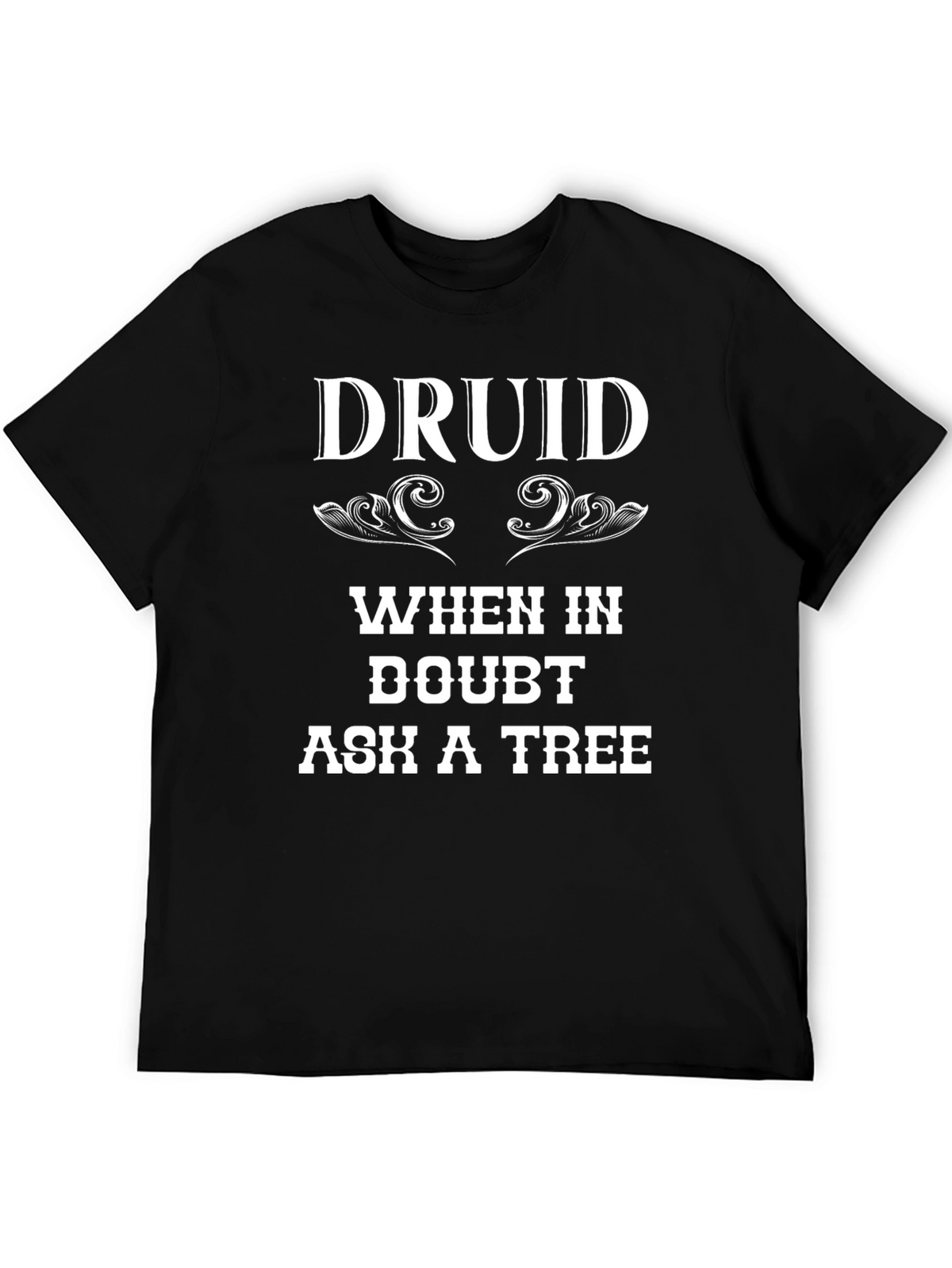 Druid Ask a Tree Graphic T-Shirt