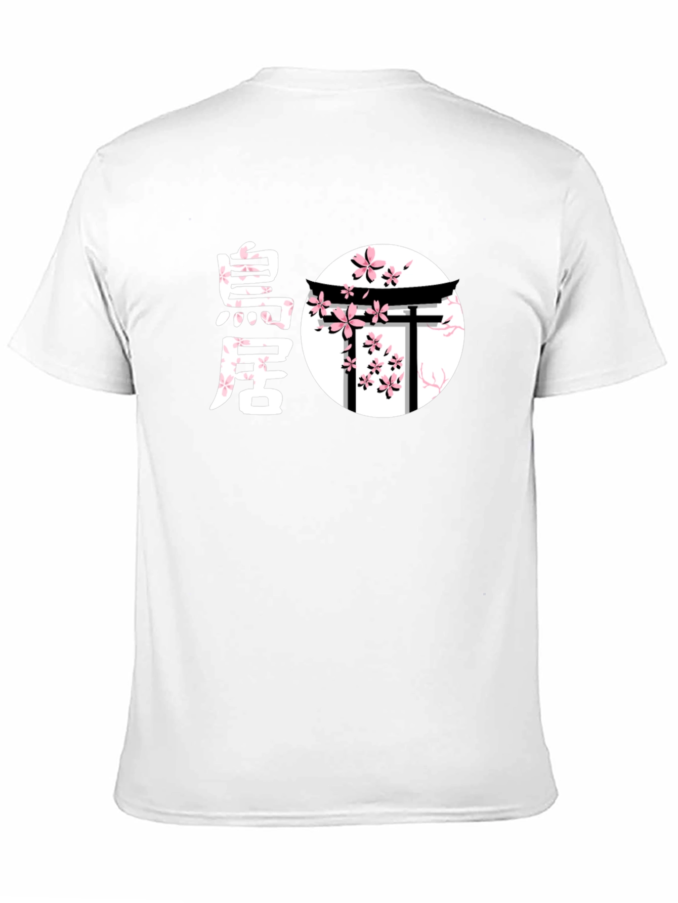 Japanese Cherry Blossom Torii Gate Graphic T-Shirt