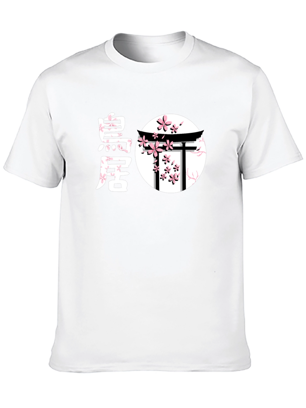 Japanese Cherry Blossom Torii Gate Graphic T-Shirt