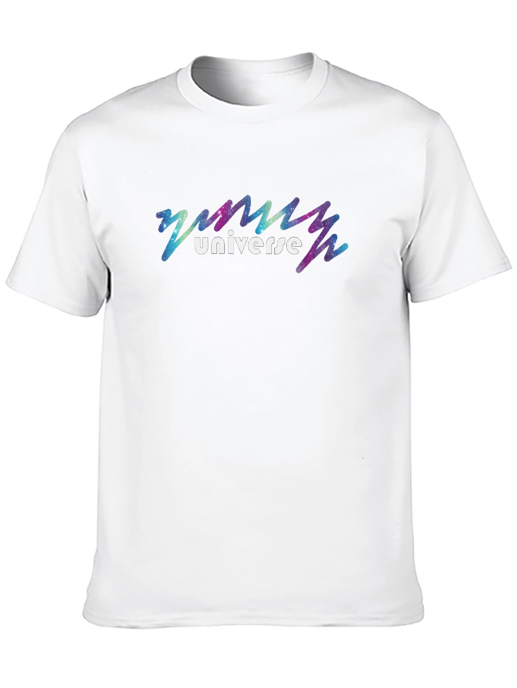 Universe Galaxy Graphic Black T-Shirt