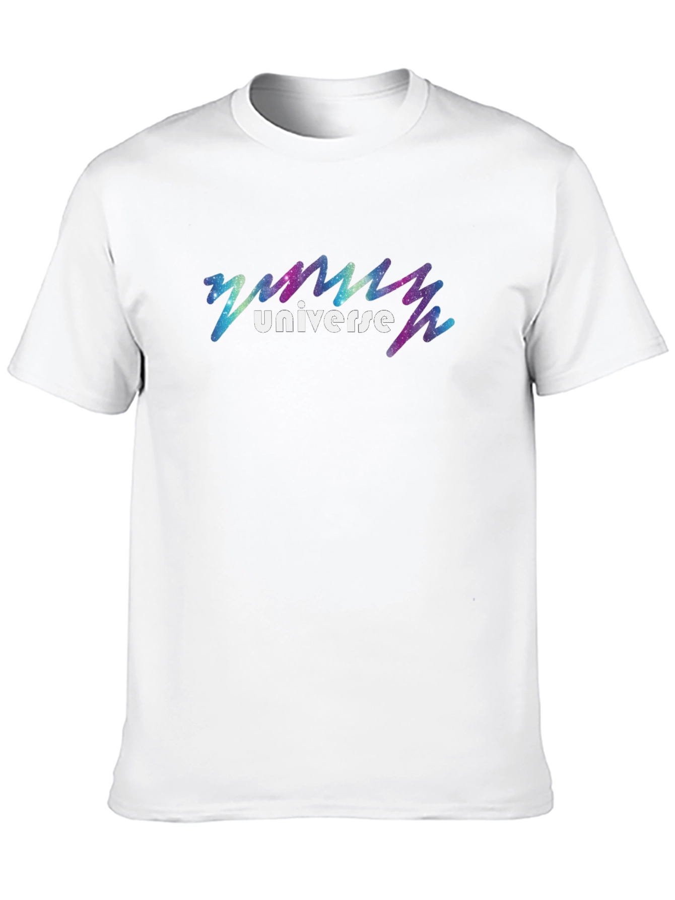 Universe Galaxy Graphic Black T-Shirt