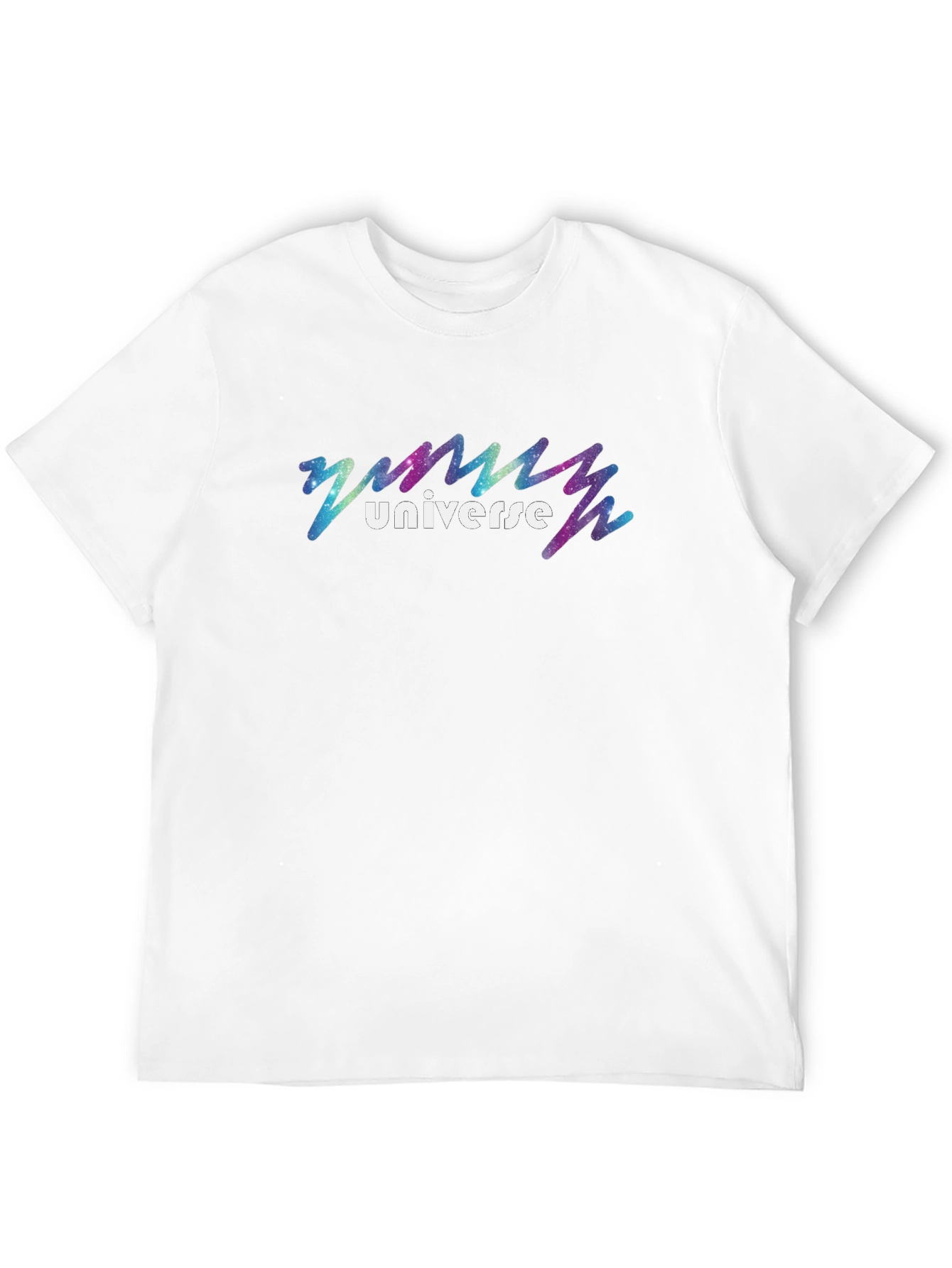Universe Galaxy Graphic Black T-Shirt