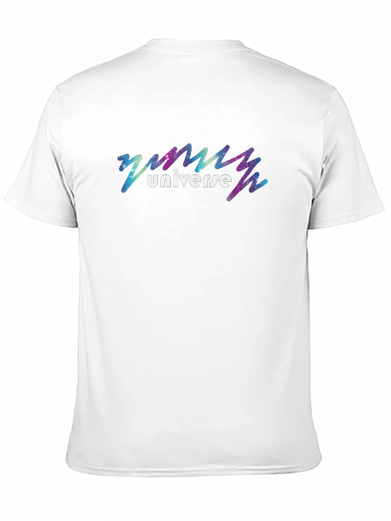 Universe Galaxy Graphic Black T-Shirt