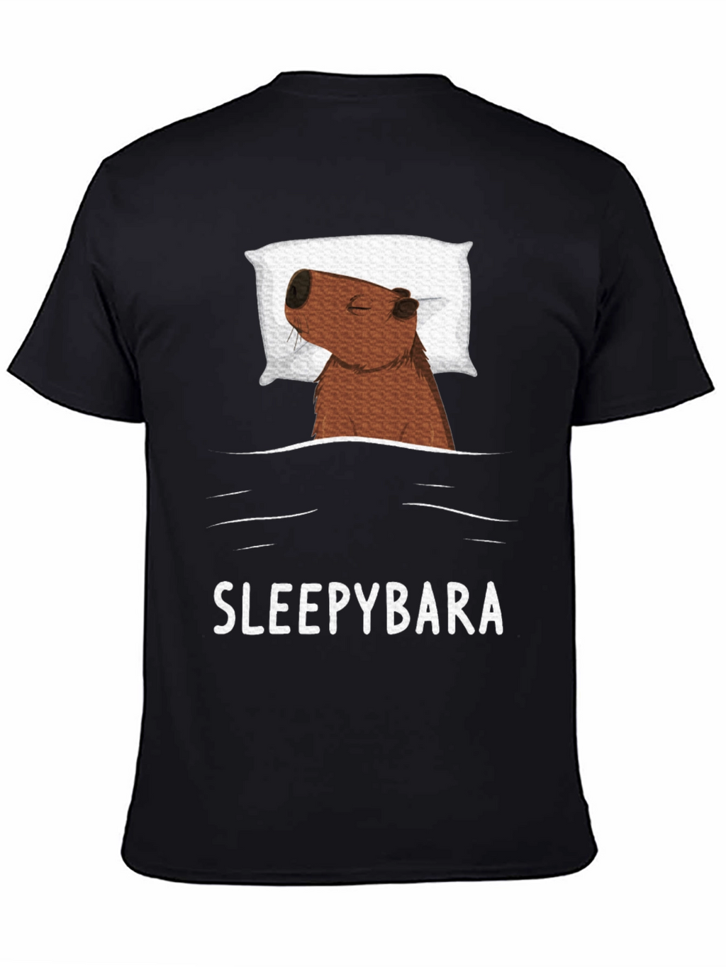 Sleepybara T-Shirt - Cute Capybara Design