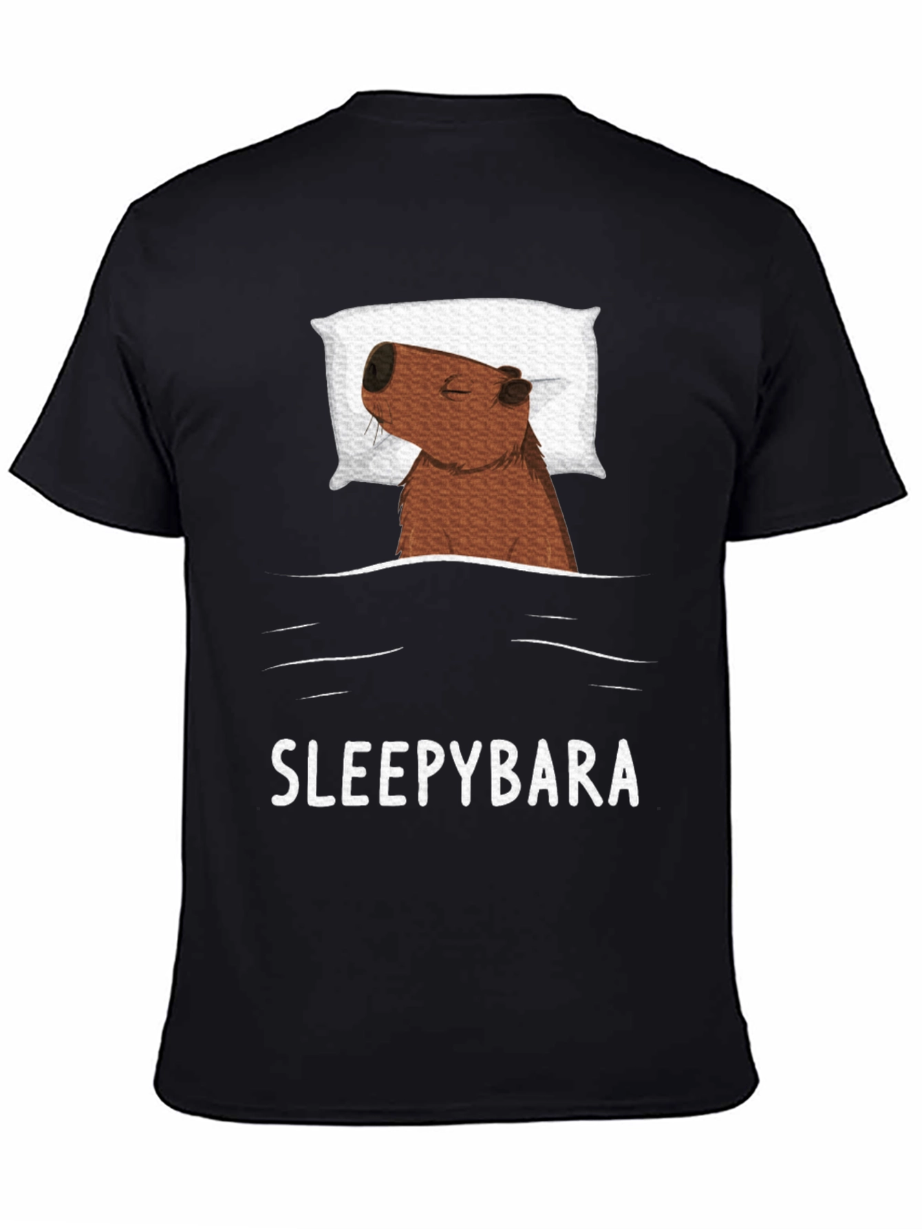 Sleepybara T-Shirt - Cute Capybara Design