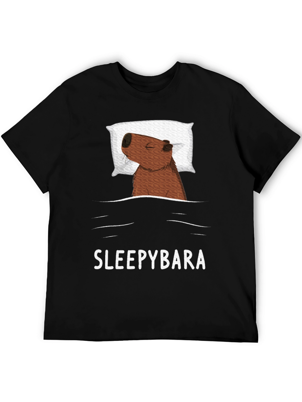 Sleepybara T-Shirt - Cute Capybara Design