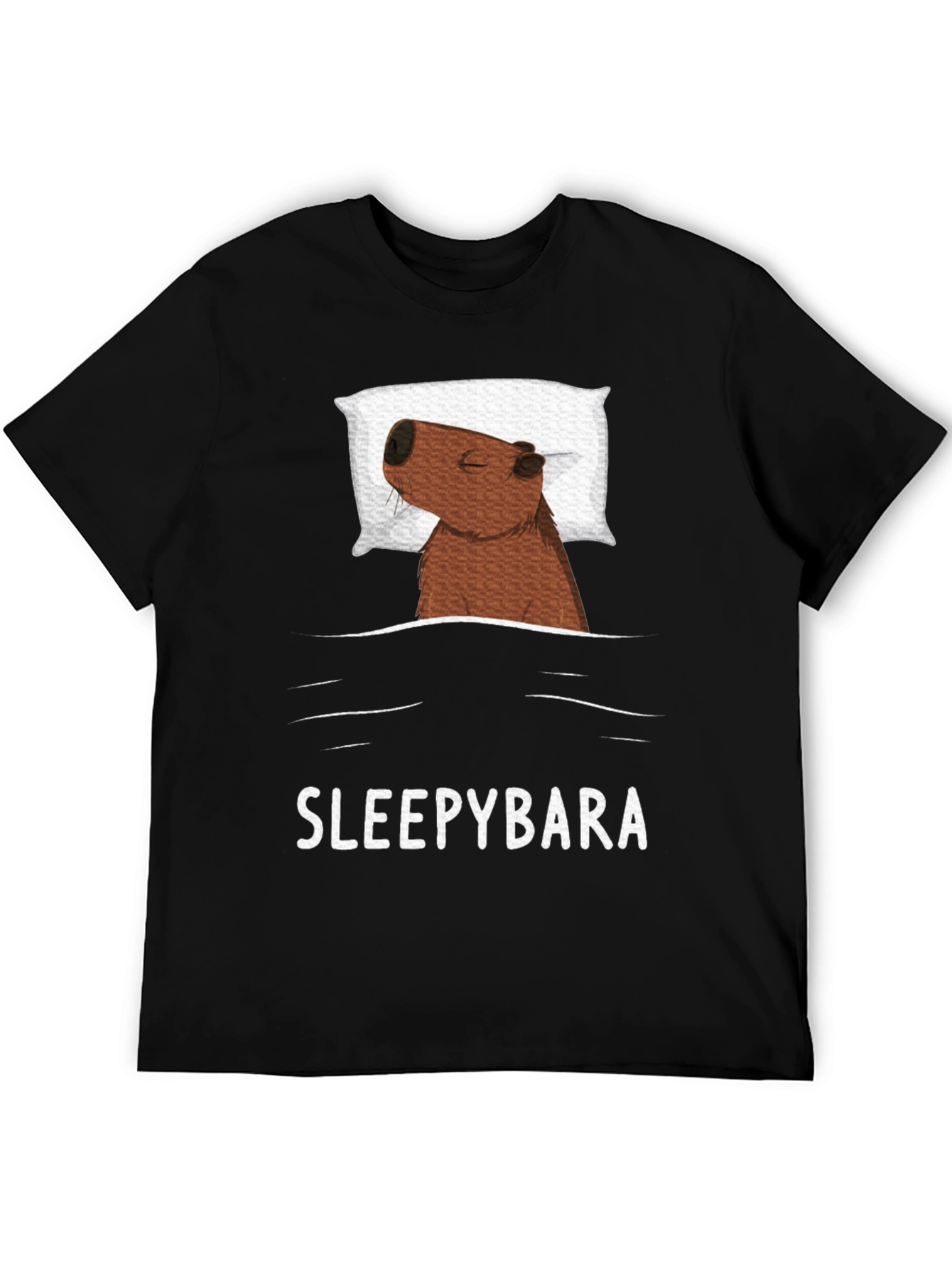 Sleepybara T-Shirt - Cute Capybara Design
