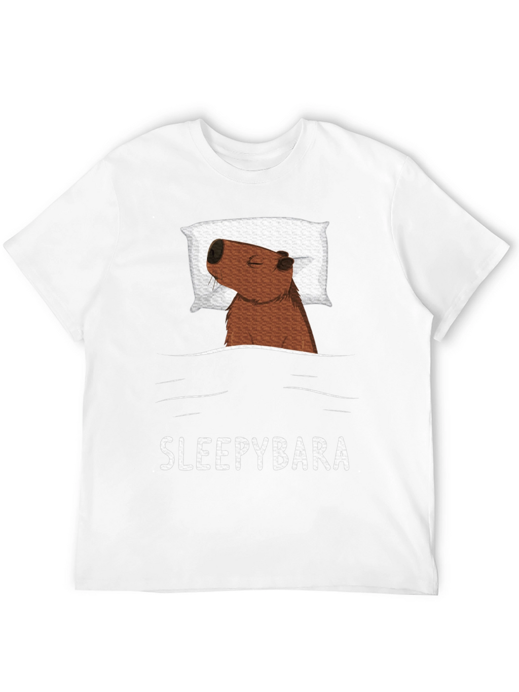 Sleepybara T-Shirt - Cute Capybara Design