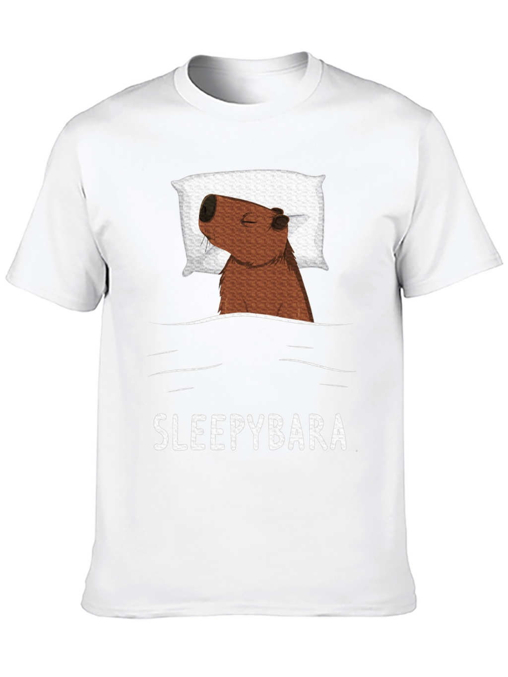 Sleepybara T-Shirt - Cute Capybara Design