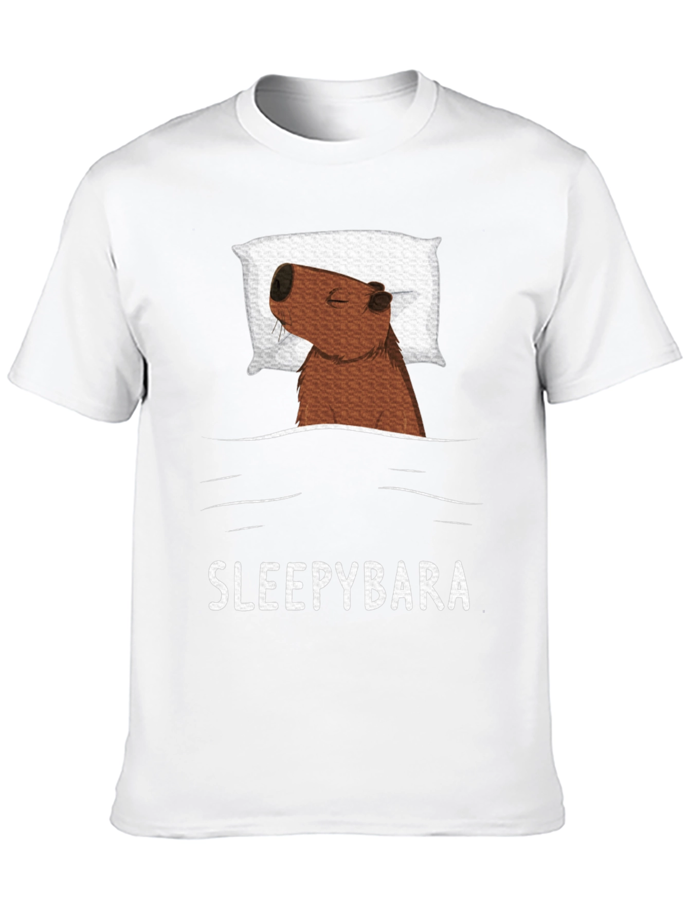 Sleepybara T-Shirt - Cute Capybara Design