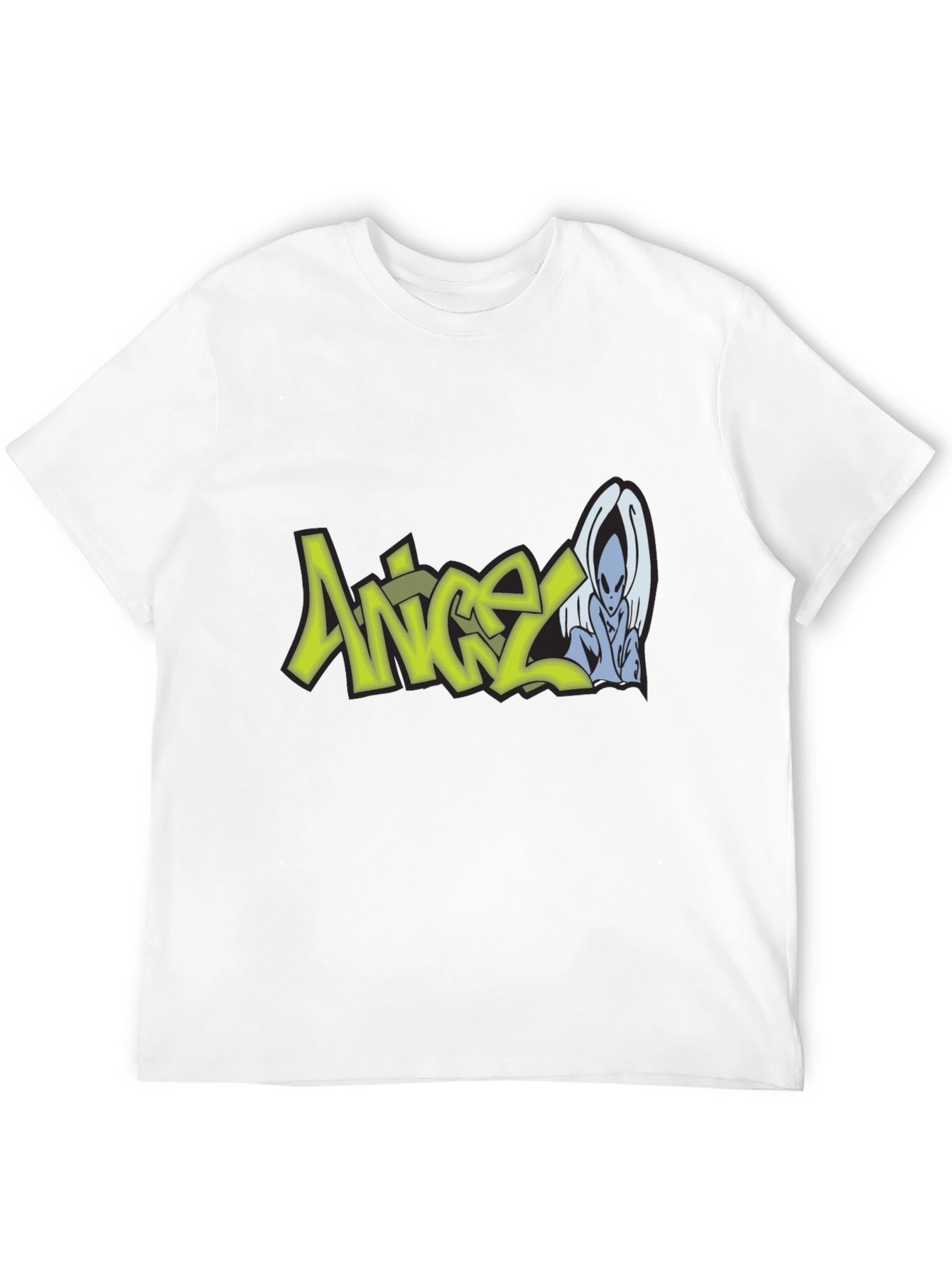 Angel Graphic Print T-Shirt - Urban Streetwear