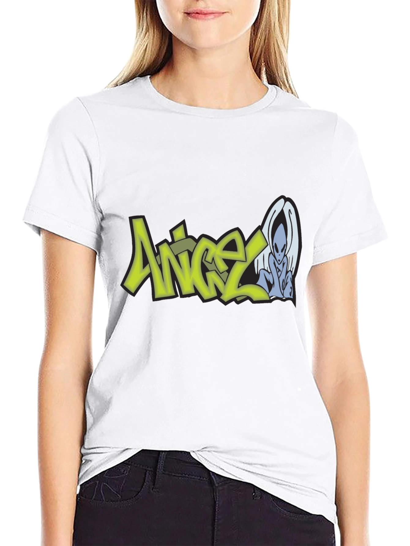 Angel Graphic Print T-Shirt - Urban Streetwear