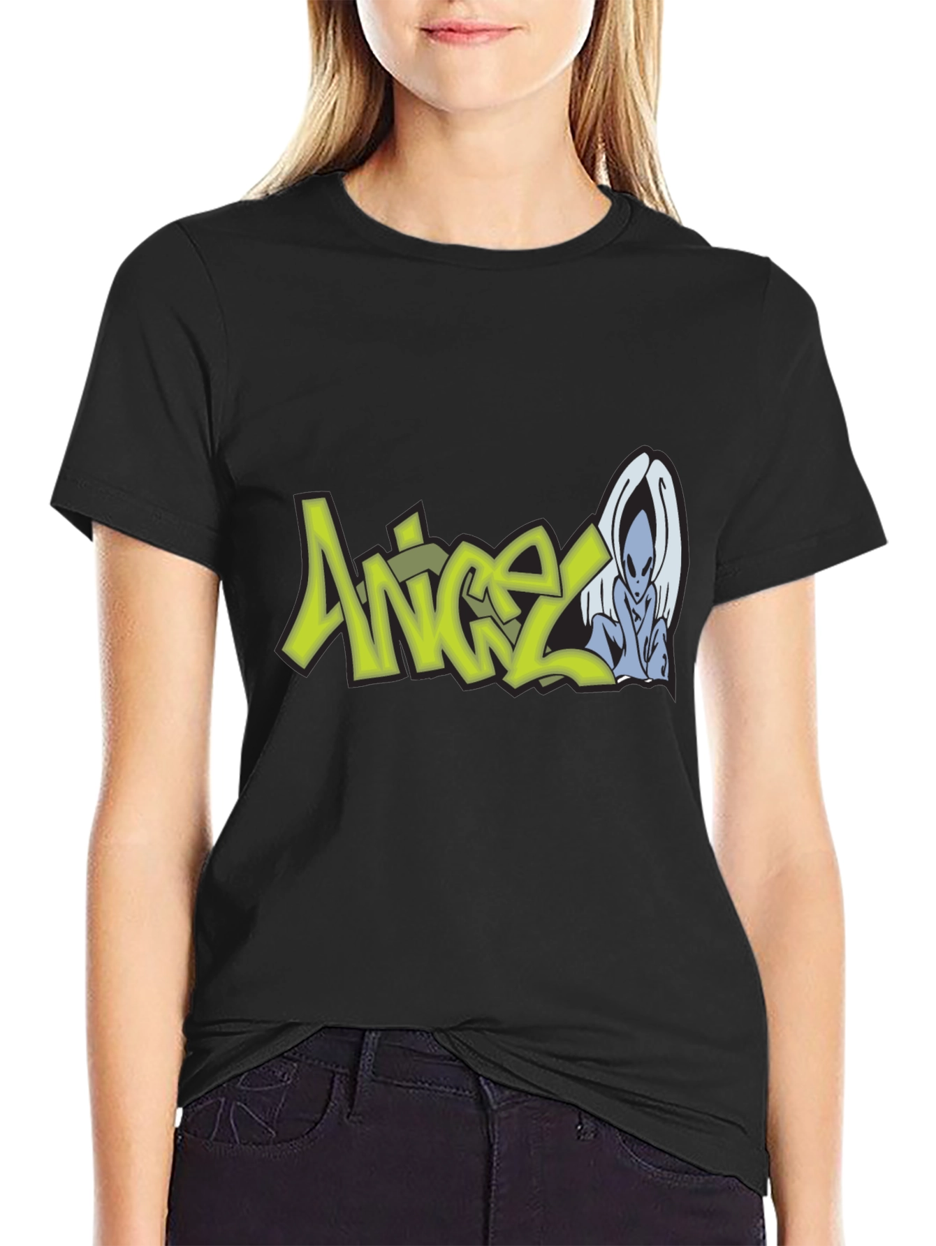 Angel Graphic Print T-Shirt - Urban Streetwear