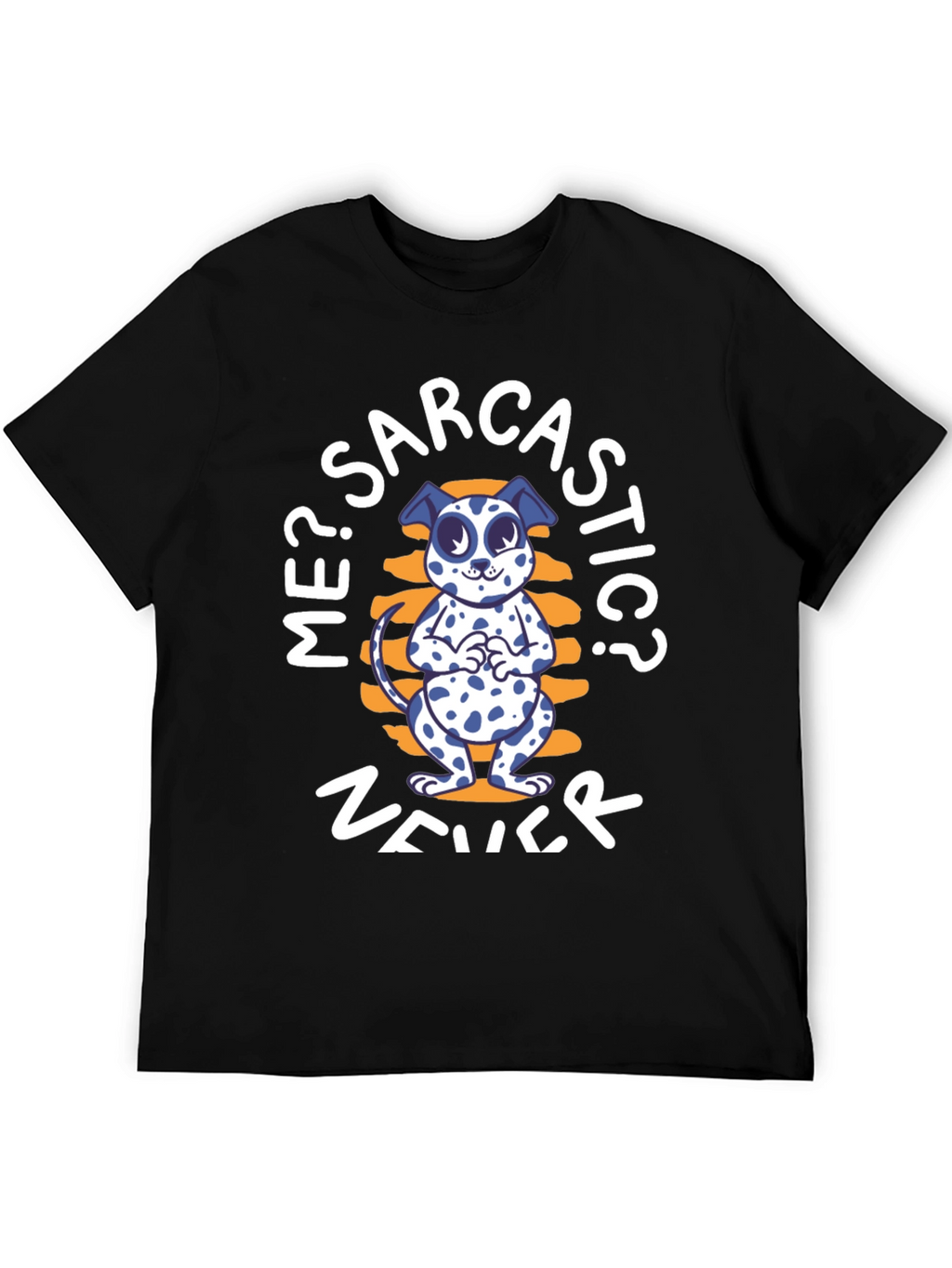 Sarcastic Dog Graphic T-Shirt - Unisex Black Tee