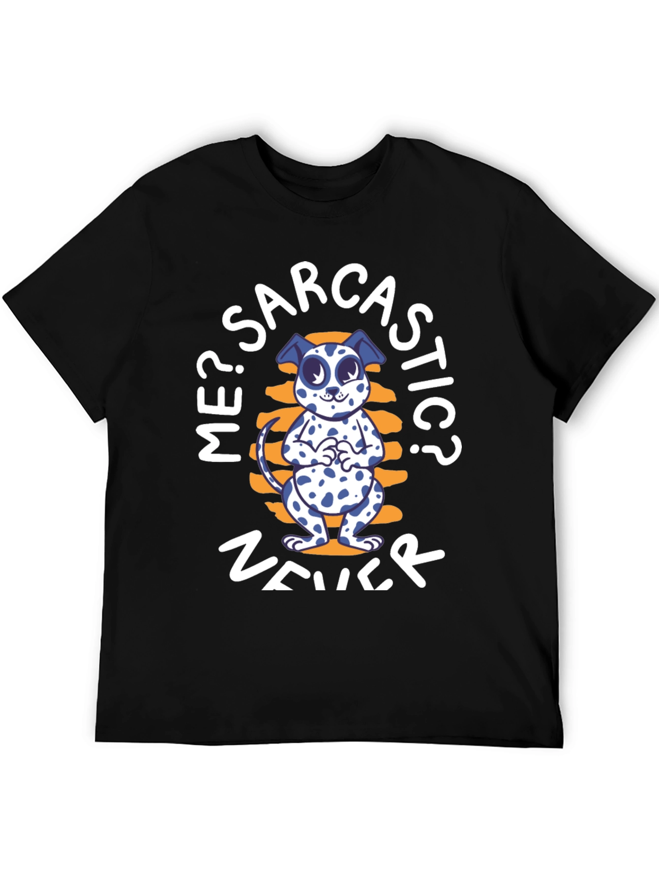 Sarcastic Dog Graphic T-Shirt - Unisex Black Tee