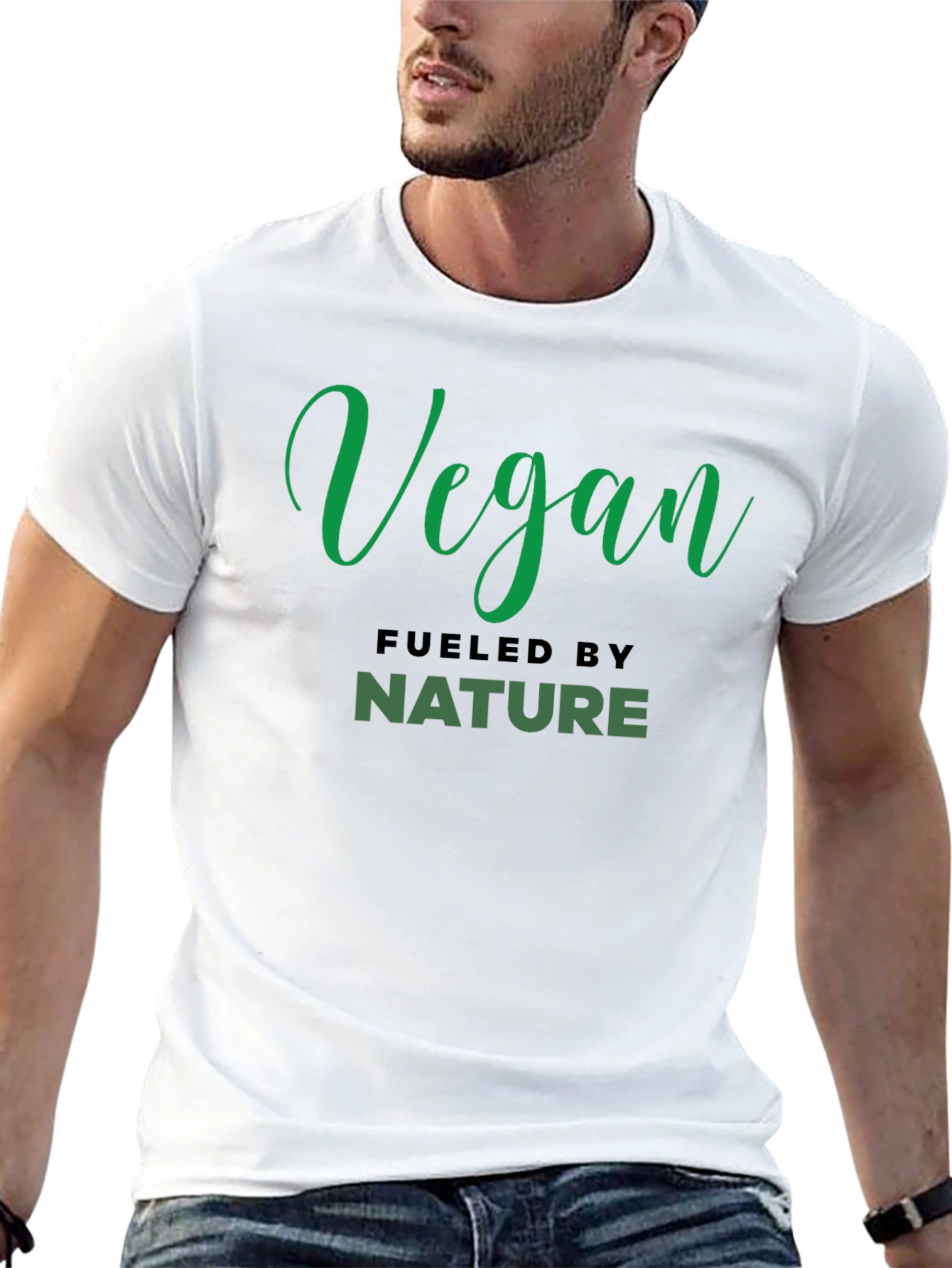 Vegan Fueled By Nature Black T-Shirt