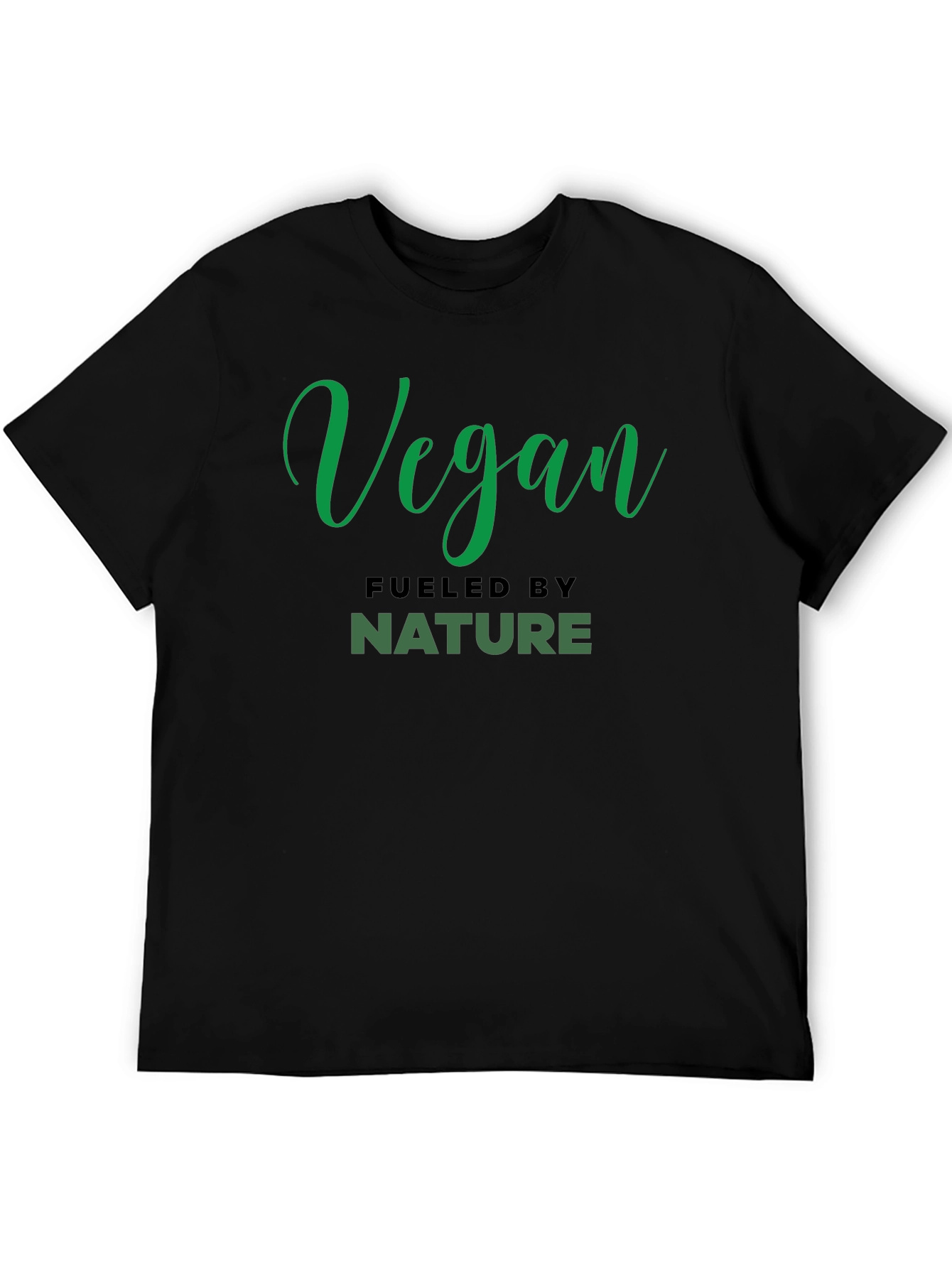 Vegan Fueled By Nature Black T-Shirt