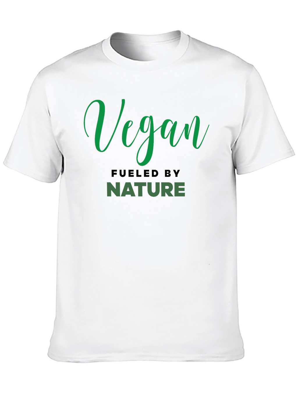 Vegan Fueled By Nature Black T-Shirt