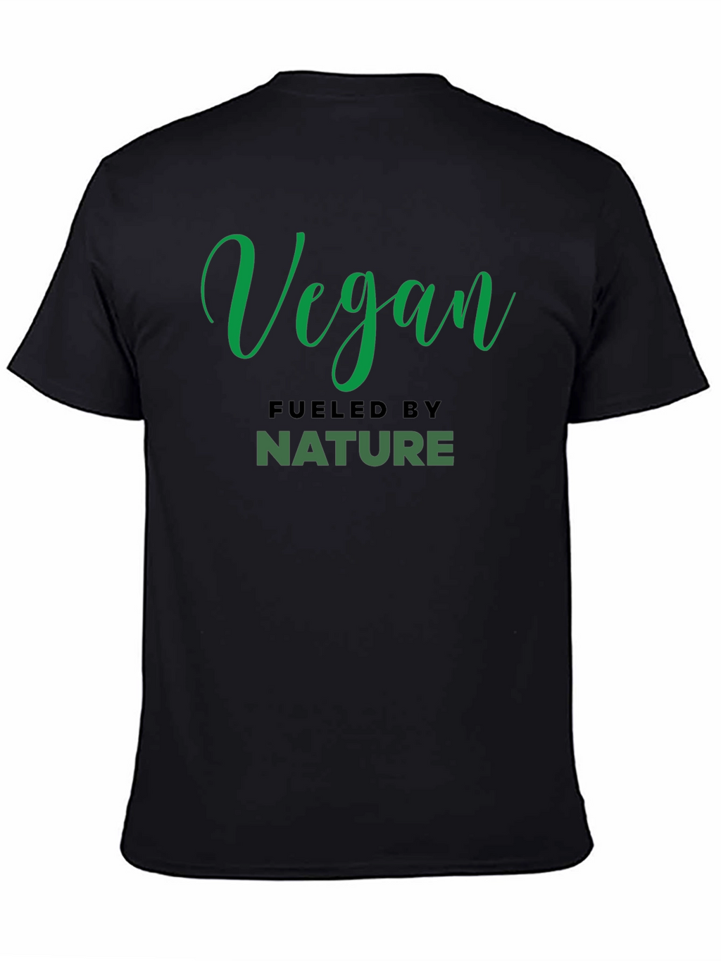 Vegan Fueled By Nature Black T-Shirt