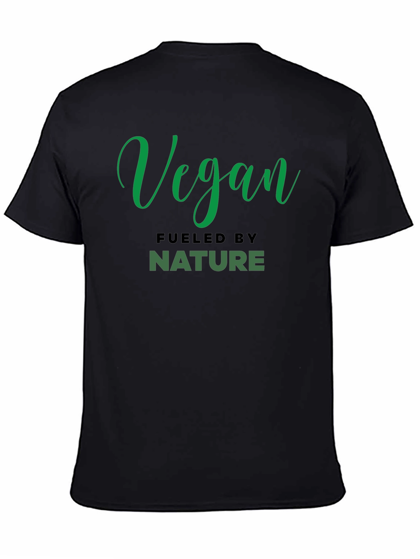 Vegan Fueled By Nature Black T-Shirt