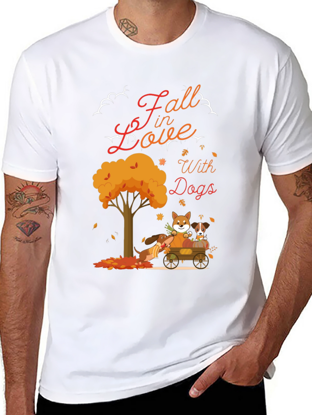 Fall In Love With Dogs T-Shirt