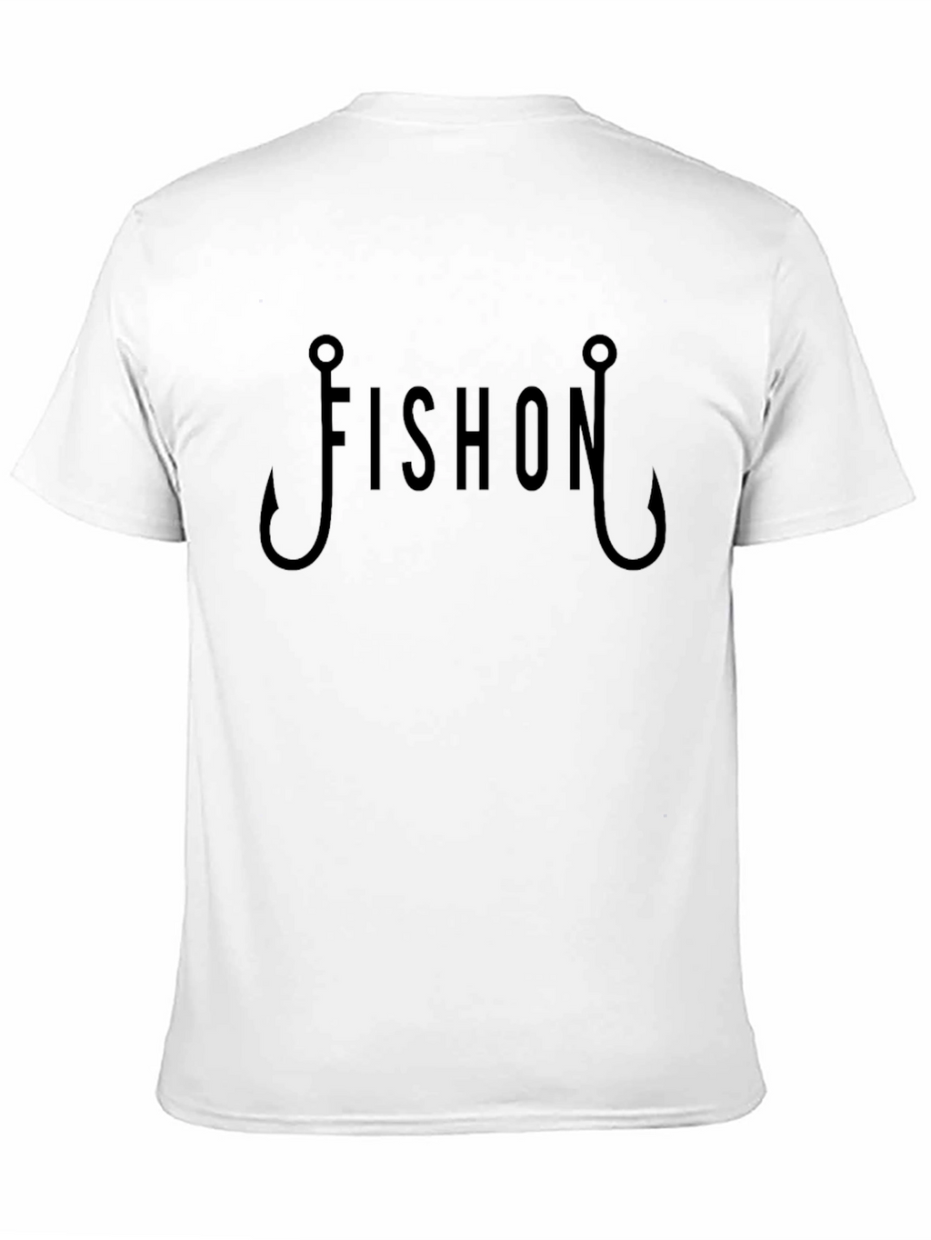 Fish On Hook Graphic Tee - Black Fishing Shirt