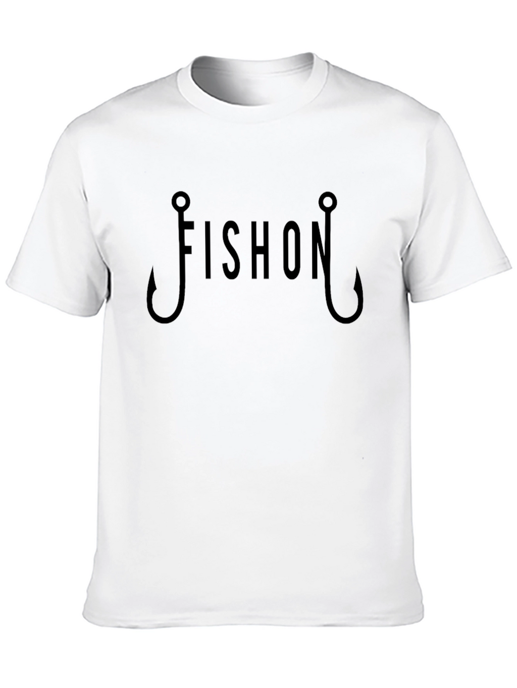Fish On Hook Graphic Tee - Black Fishing Shirt