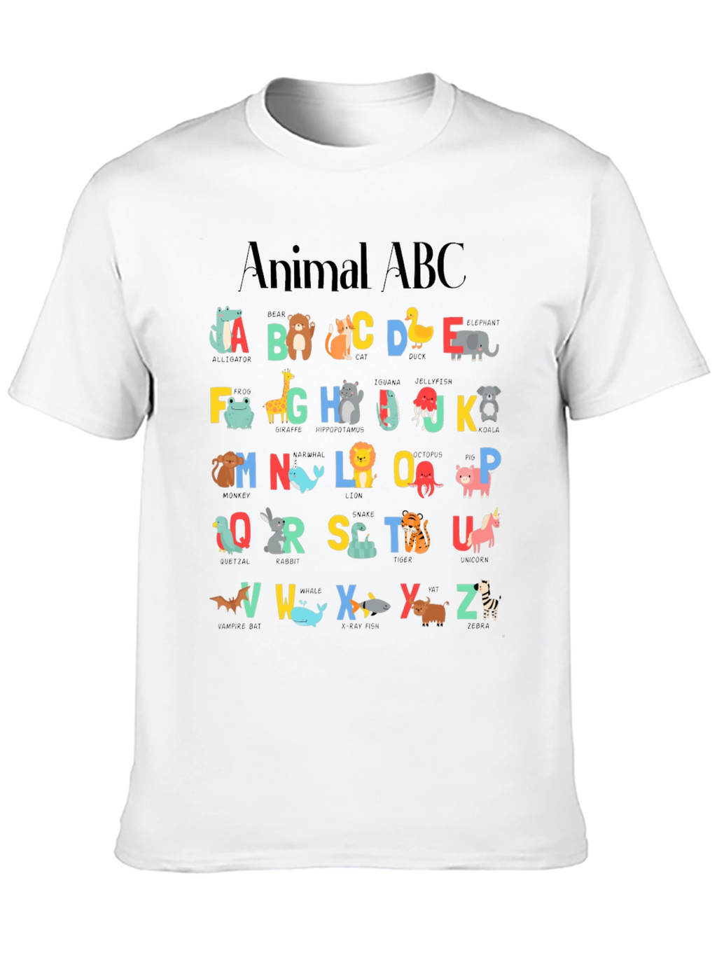 Animal ABC T-Shirt - Educational & Fun!