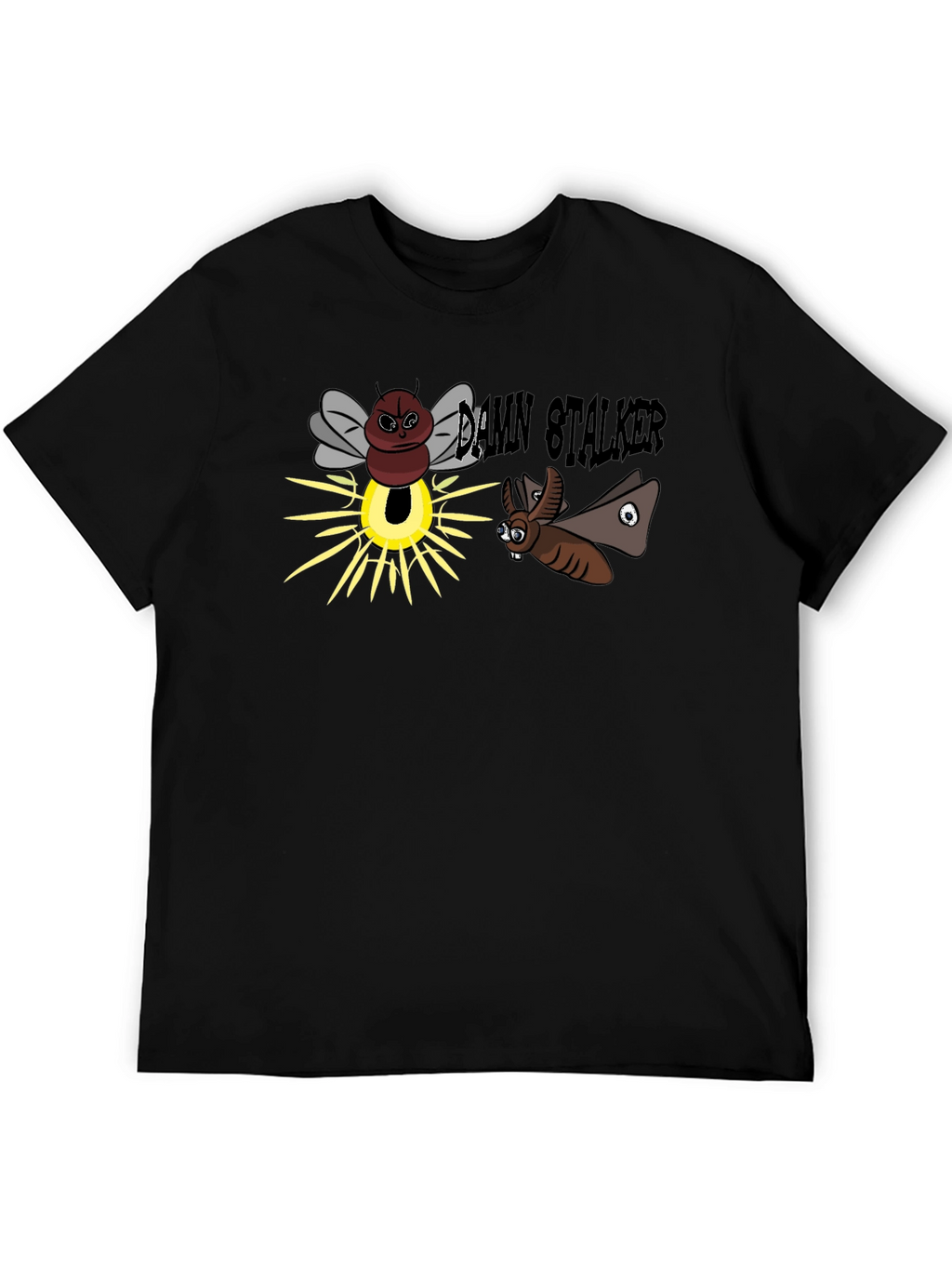 Damn Stalker Cartoon Graphic T-Shirt