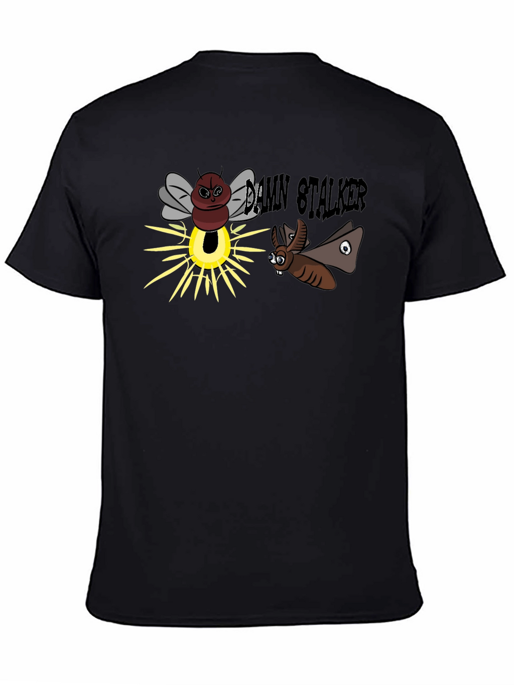 Damn Stalker Cartoon Graphic T-Shirt