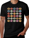 Japanese Characters Graphic T-Shirt