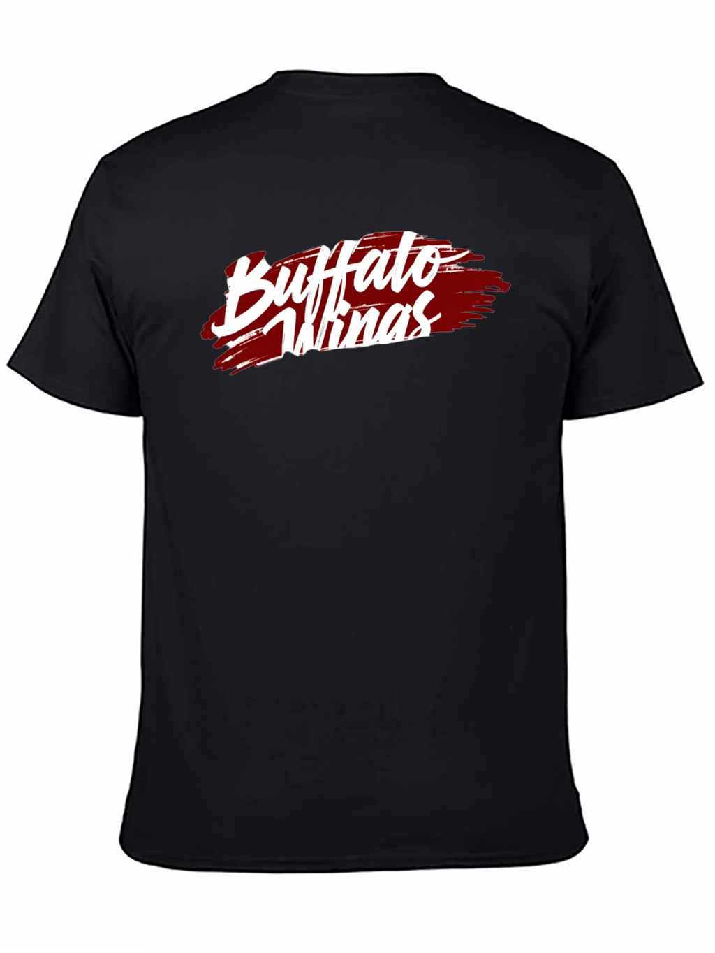 Buffalo Wings T-Shirt - Black Cotton Graphic Tee